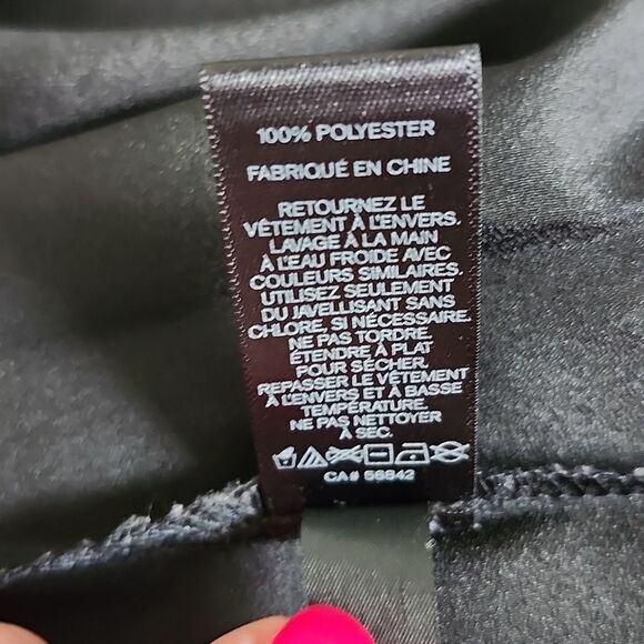 Express Black Oversized Dolman Sleeve Blouse W/ Black Sequins, M - Picture 8 of 9